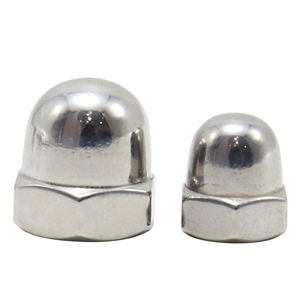 Écrous à insérer, couvercle intégré, femelle, en fer nickelé, tête ronde, écrou à tête hexagonale, accessoire de quincaillerie, écrous décoratifs à tête ronde - Product Image 4