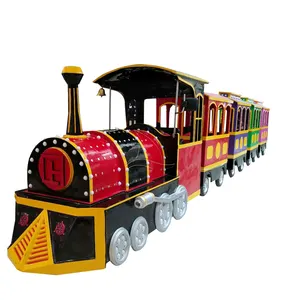 Attractive Kids Antique Trackless Train Rides Funny Battery Trackless Train For Sale