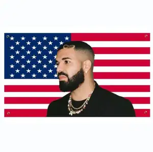 Drake american flag Tapestry 3x5Ft taylor high quality flag 100D polyester outdoor decoration banner 3 x 5 ft flag