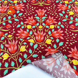 ผ้าป๊อปลินทอจากฝ้ายออร์แกนิค Liberty ลายดอกไม้สีน้ำตาลเข้มแบบกลุ่ม สำหรับกระโปรงเด็กผู้หญิง ชุดเดรส ชุดสูท เด็กทารก และเด็กเล็ก - Product Image 5