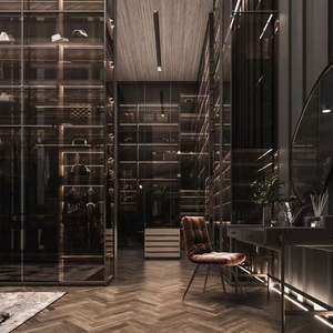 Armario de Dormitorio Moderno Plegable YALIG con Puerta de Vidrio, Resistente a la Humedad y Multiusos, con Personalización - Product Image 6