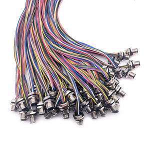Arnés de Cableado Impermeable M12, Cable de Cobre de 8 Núcleos, Aislamiento de PVC, IP65, para Máquinas, Ensamblaje de Conector de 24V - Product Image 1