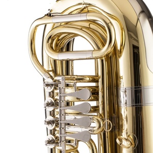 <span class=keywords><strong>Tuba</strong></span> de Latón con Cuatro Válvulas Planas Electroforéticas Doradas, <span class=keywords><strong>Tuba</strong></span> Convertible a <span class=keywords><strong>Bajo</strong></span> - Product Image 4