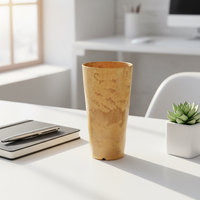 Mug à boisson réutilisable écologique personnalisé avec logo, 700 ml, en fibre de bois biodégradable, pour la maison, l'école, le camping
