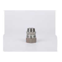 Raccord de tuyau hydraulique en acier au carbone haute pression, raccord métrique, acier inoxydable zingué, tuyau de fluide
