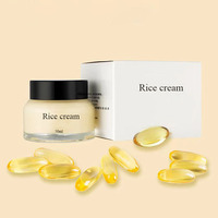 Crème hydratante pour le visage à l'extrait de plantes Crème de riz hydratante pour le soin du visage
