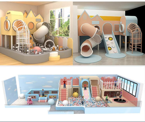 Equipo <span class=keywords><strong>de</strong></span> Juegos Interior Brillante y Suave para Niños, Casa <span class=keywords><strong>de</strong></span> Juegos con Doble Tobogán, Interactiva, Sensorial, Física y Social, para Cafeterías y Escuelas - Product Image 5