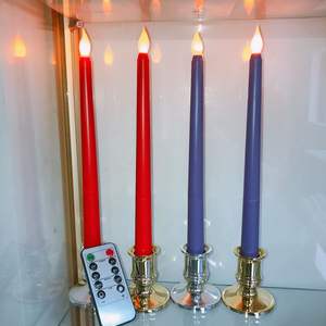10.8" LED Electronic Candle <b>Lights</b> White Spiral <b>Battery</b> <b>Operated</b> Flickering Tall Candlesticks <b>Christmas</b> Home Wedding - Product Image 5