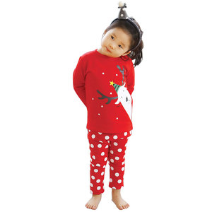 <strong>Little</strong> <strong>girls</strong> sleepwear fashion kids plain <strong>Christmas</strong> <strong>pajamas</strong> - Product Image 2