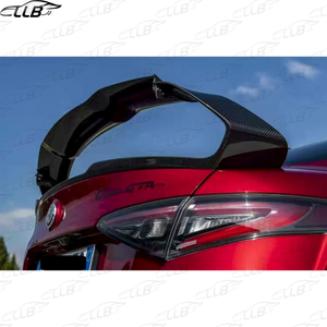 Alerón trasero de fibra de carbono ajustable con tres secciones para Alfa Romeo Giulia estilo <span class=keywords><strong>GTAM</strong></span> con alerón trasero de fibra de carbono ajustable - Product Image 3