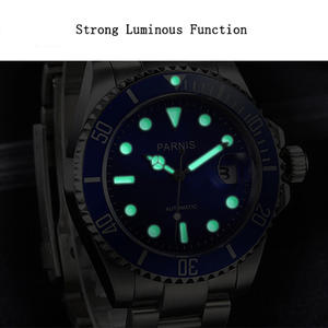Reloj de Pulsera <span class=keywords><strong>Parnis</strong></span> de Moda, Reloj Mecánico Automático para Hombre con Calendario y Correa de Acero Inoxidable - Product Image 3