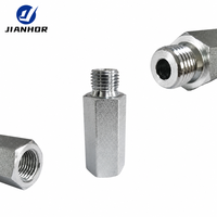 Raccord hexagonal fileté pour tuyau 45° #   Acier au carbone mâle-femelle M14 M16 M18 M20 M22 haute pression hydraulique