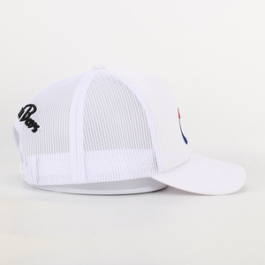 BSCI toptan özel tasarım puf Trendy 5 Panel spor baba şapka Oem nakış logosu siyah sünger Gorras erkekler kamyon şoförü şapkası