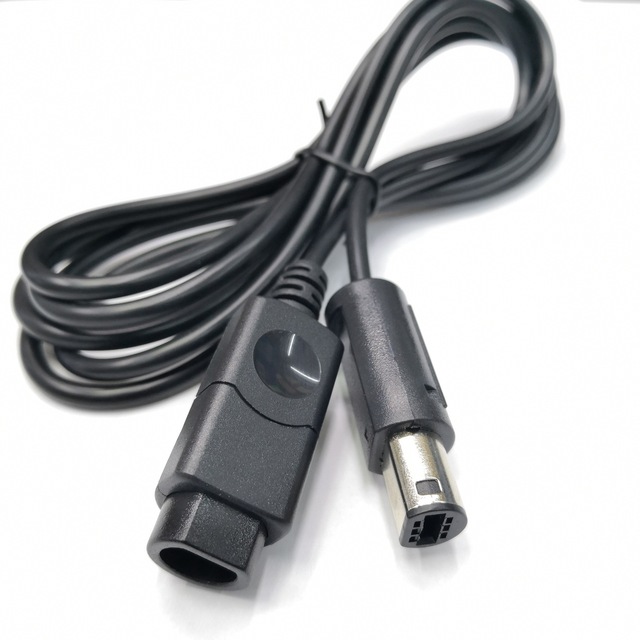 Extended Line GameCube NGC Handle Wired Extension Cable 1.8M ABS Black