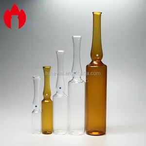 Trung Tính Borosilicate Rõ Ràng Hổ Phách Thủy Tinh Ampoule Loại I Vial Ampule Cho Tiêm