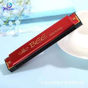 ฮาร์โมนิก้า 24 รู แบบไดอะโฟนิก ทำจากโลหะ พกพาสะดวก เครื่องดนตรีสำหรับเด็กเพื่อการศึกษาปฐมวัย - Product Image 3