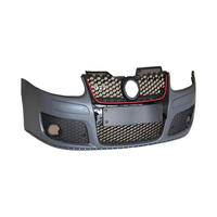 Kit de calandre avant nid d'abeille style GTI avec garniture rouge et caches de feux antibrouillard inférieurs en plastique, neuf, pour Golf 5 Jetta MK5