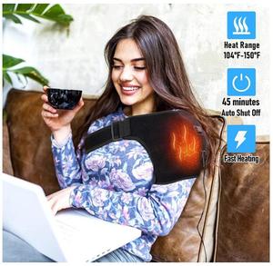 Bantalan pembungkus bahu pemanas elektrik, sabuk pemijat lutut pereda nyeri, sabuk penopang terapi panas elektrik - Product Image 5