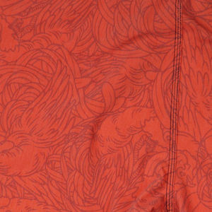Pantalones cortos de playa para hombre con estampado geométrico naranja de secado rápido para playa/surf - Product Image 4