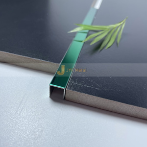 High Quality 304/316 Grade Polished Stainless Steel U-Shaped <b>Tile</b> Trims-Durable Waterproof Apartment Floor Edging Easy - Product Image 5