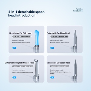 Caméra d'examen auriculaire HD 1080P pour le nettoyage du cérumen, <span class=keywords><strong>Otoscope</strong></span> autonome 3,9 mm avec 6 LED, rechargeable par USB, disponible en OEM, vente en gros - Product Image 4