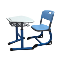 Table et chaise d'écolier pas chères pour salle de classe, ensemble de mobilier scolaire pour école primaire
