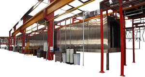 Línea <span class=keywords><strong>de</strong></span> recubrimiento <span class=keywords><strong>de</strong></span> polvo electrostático controlado por PLC automático con <span class=keywords><strong>horno</strong></span> <span class=keywords><strong>de</strong></span> <span class=keywords><strong>curado</strong></span> y equipo <span class=keywords><strong>de</strong></span> <span class=keywords><strong>pintura</strong></span> para trabajos en metal - Product Image 5