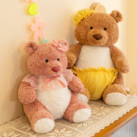 Boneka Beruang Teddy Isi Kapas PP Bordir Berkualitas Tinggi, Hadiah Ulang Tahun, Pereda Stres, Bahan Lembut, Grosir Langsung Pabrik