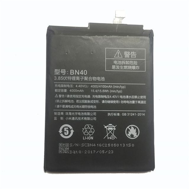 BN30 BN34 BN47 BN37 BM47 BN40 BN44 BN43 Battery for Xiaomi Redmi 5 PLUS A2 Lite 3 4 6 Pro 6A 5A 4A 4X