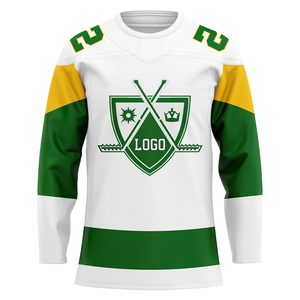 Venta al por mayor ropa de hockey sobre hielo logotipo personalizado diseño unisex en blanco equipo sublimado talla grande jersey de hockey - Product Image 3