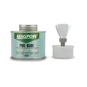 Pegamento PVC del cemento solvente de la alta adherencia del color claro de MAGPOW MPD155 para los tubos de CPVC, UPVC