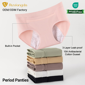 Ropa Interior Menstrual con Bolsillo Incorporado, Antibacteriana, de 3 Capas, a Prueba de Fugas, para Mujer, Fabricación Personalizada al por Mayor (OEM/ODM) - Product Image 1