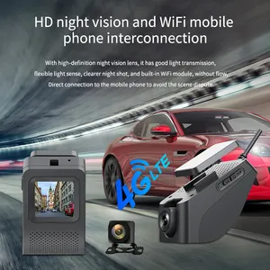 Phisung K19 كامل HD 1080P 4G واي فاي جهاز تسجيل فيديو رقمي للسيارات كاميرا لوحة القيادة مسجل GPS Dashcam مع كاميرا الرؤية الخلفية