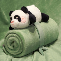 Nouvelle Couverture en Flanelle Douce et Chaude Personnalisée 2026, Motif Panda, Couverture en Peluche Mignonne en Forme de Panda