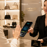 Terminal de point de vente portable tout-en-un : lecture de veine palmaire + NFC + IC + MSR + QR + 4G WiFi Bluetooth