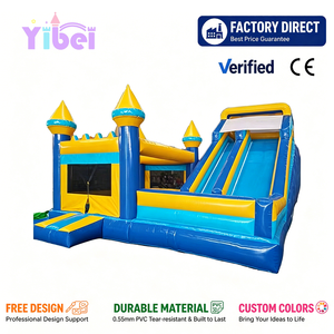 Château gonflable bleu populaire Yibei, équipement <span class=keywords><strong>de</strong></span> jeu <span class=keywords><strong>pour</strong></span> enfants, idéal <span class=keywords><strong>pour</strong></span> les fêtes d'<span class=keywords><strong>anniversaire</strong></span>, la <span class=keywords><strong>location</strong></span> et les événements commerciaux - Product Image 2