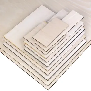 도매 basswood 합판 레이저 컷 DIY 모델 공예 퍼즐 장난감 1mm 2mm 3mm 4mm 5mm 6mm 7mm Basswood 시트