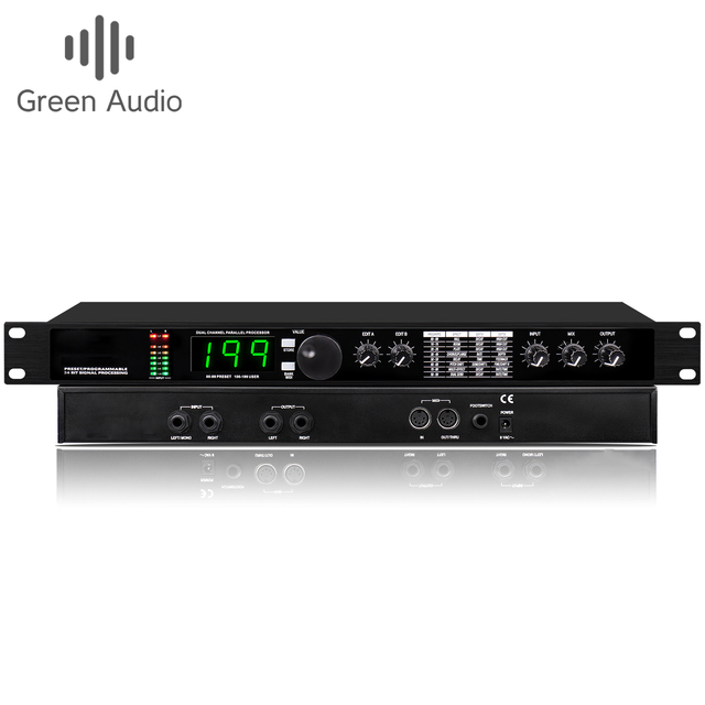 GAX-4II Professional Digital Reverb Multi Effect DSP Audio Equalizer Vocal Microphone Processor