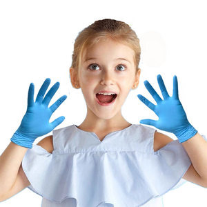 Kinderen 3-15 Jaar Xs Maat Nitril Poeder Vrij Schoonmaken Schilderij Blauw Roze Kinderen Jongens Meisjes Hand Tekenen Chemische Proof Handschoenen - Product Image 4