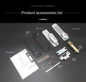 Bonisi <span class=keywords><strong>Keyless</strong></span> Khóa cửa kỹ thuật số với mã an ninh <span class=keywords><strong>push</strong></span> <span class=keywords><strong>button</strong></span> cơ khí <span class=keywords><strong>Keyless</strong></span> kết hợp ổ khóa - Product Image 6