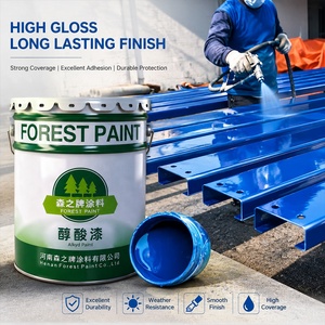 Precio de fábrica resistente a la corrosión química UV efecto antioxidante pintura de capa de una sola parte pintura de <span class=keywords><strong>esmalte</strong></span> de acabado alquídico multicolor - Product Image 1