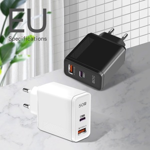 Cargador PD Tipo C de 50W, Adaptador USB C de Carga Rápida de 2 Puertos para Xiaomi <span class=keywords><strong>13</strong></span>, <span class=keywords><strong>Galaxy</strong></span> <span class=keywords><strong>S22</strong></span>, iPhone 14, 15, Huawei, Compatible con PD 3.0 - Product Image 5