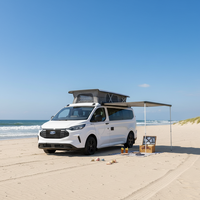 Toit relevable T6 pour camping-car - Accessoire de camping-car extérieur en fibre de verre imperméable manuel/automatique