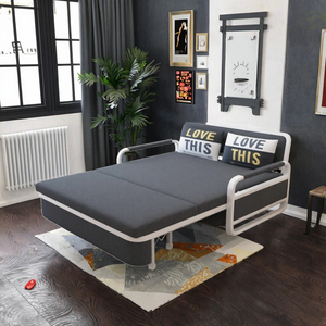 Modern Kumaş Çok Fonksiyonlu Çekyat-Yumuşak Teleskopik Katlanabilir Tek/Çift Kişilik Yatak Oturma Odası Balkon Küçük Daireler İçin - Product Image 3