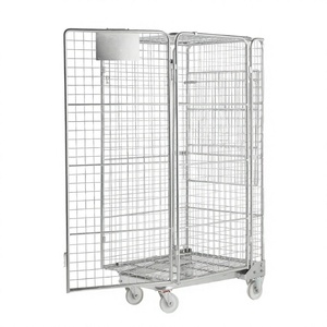 Carretilla Plegable OULITE para Carga Pesada, de Cuatro Ruedas, Duradera, de Metal Galvanizado con Zinc, para Distribución de Mercancías en Supermercados - Product Image 3