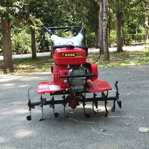 Ручной мини-трактор для ходьбы за электрическим трактором, поворотное небольшое фермерское оборудование, дисковый плуг