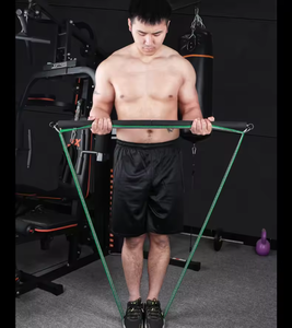 Fitness entrenamiento ejercicio en casa equipo de gimnasio bandas elásticas Yoga cuerda de tracción entrenamiento Pilates <span class=keywords><strong>Bar</strong></span> <span class=keywords><strong>Kit</strong></span> con banda de resistencia - Product Image 2