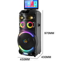 Machine de karaoké intelligente Android CH-AV159 avec écran tactile de 11,6 pouces, haut-parleur et micro intégrés, fonction de massage pour les soirées à domicile