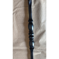 HUAART Balustres décoratifs en fer forgé creux de 1/2 pouce, résistants à la rouille, personnalisables pour bricolage professionnel