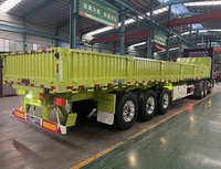 Remorque à benne latérale HYS benne latérale à essieux multiples 25 CBM 45 CBM Dumper en vente Semi-remorque